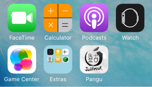 9.3.3 iOS English Jailbreak-Pangu-Home-Screen