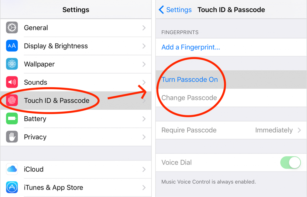 how to unlock a disabled iPhone - Change iPhone passcode