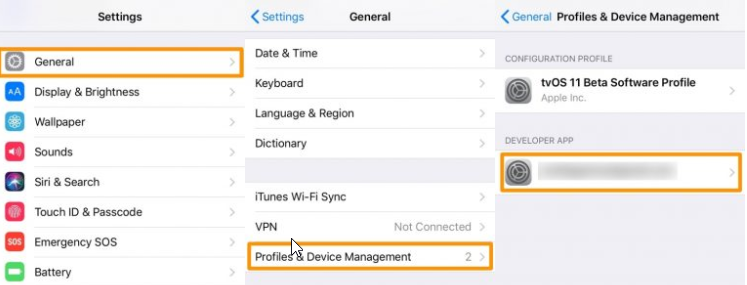 jailbreak iOS 11.3.1-Trust electra on iPhone Device Management
