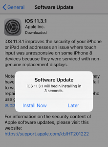 iPhone iOS update
