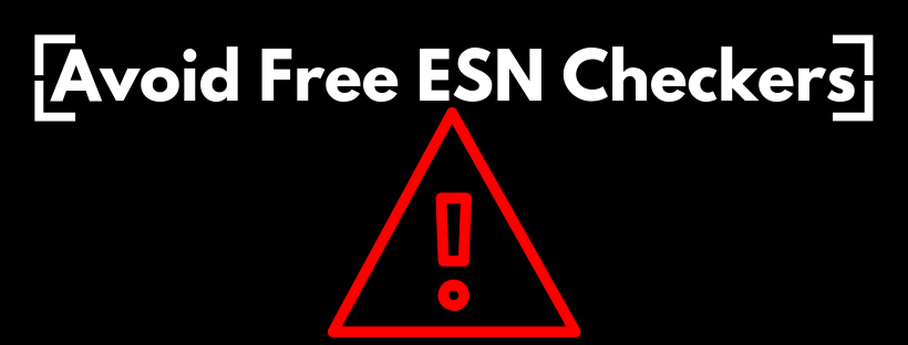 you can't check esn free