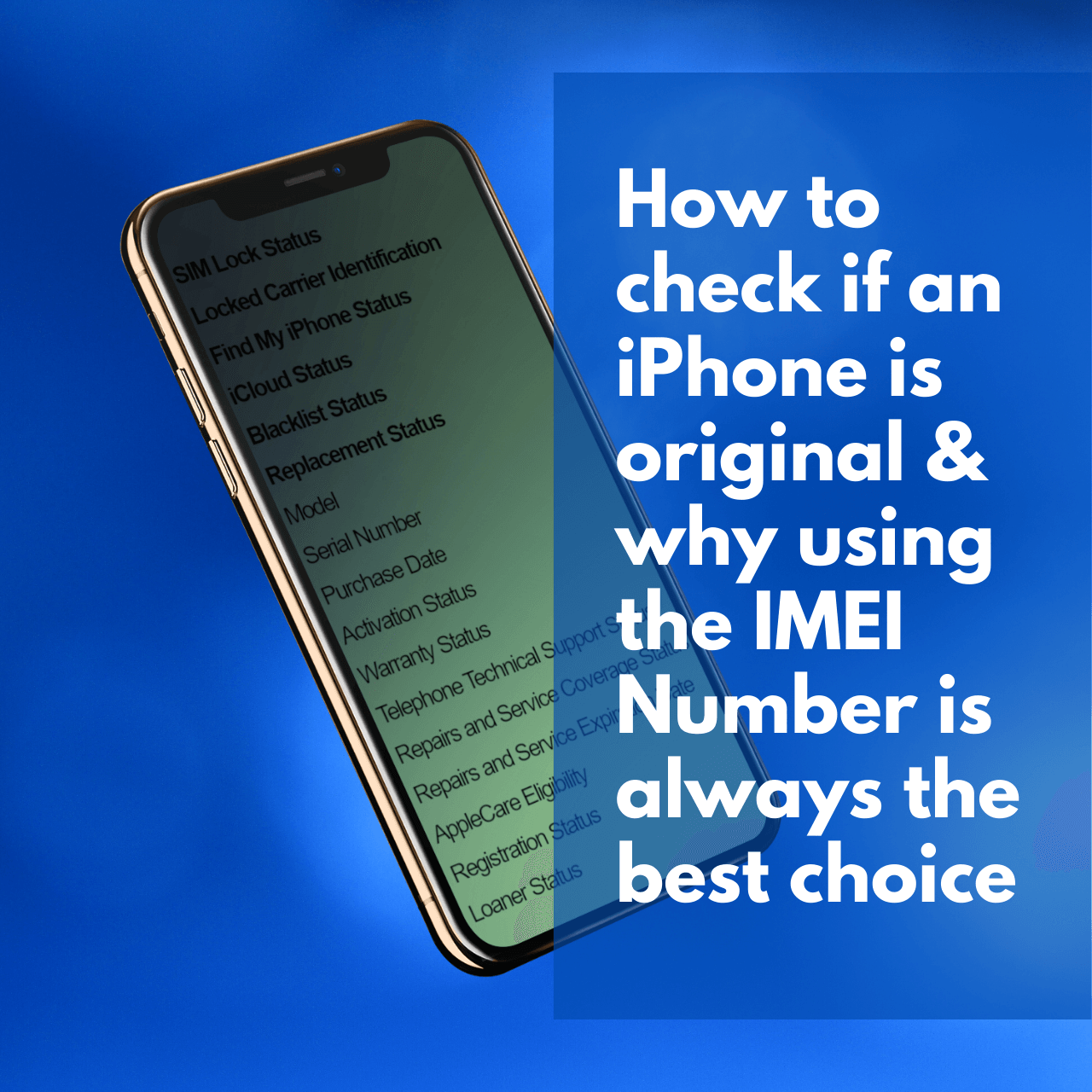 How to check iphone original